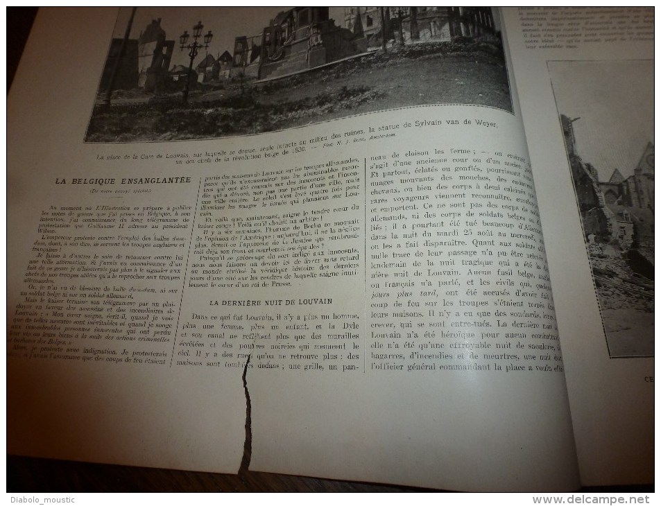 1914   ROYE;Notre Canon 75 En Action;Tirailleurs Sénégalais;L'héroïque Et Infortuné Peuple Belge; ARRAS....etc - L'Illustration