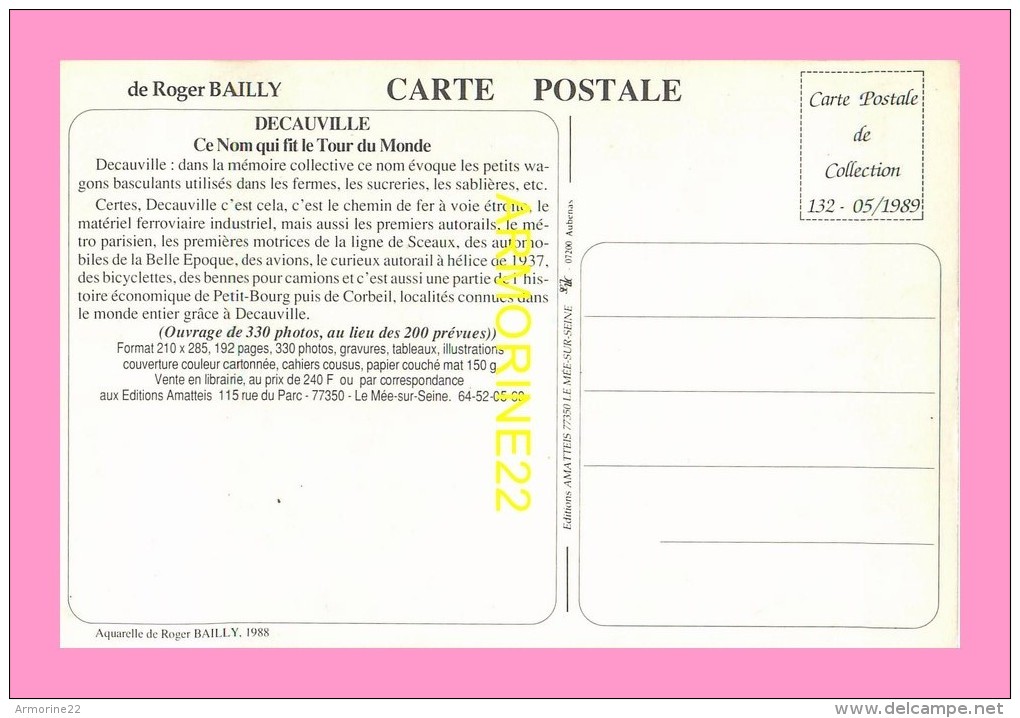 CPM   LA MEE SUR SEINE  ROGER BAILLY    DECAUVILLE - Le Mee Sur Seine