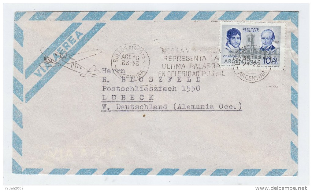 Argentina/Germany AIRMAIL COVER - Poste Aérienne