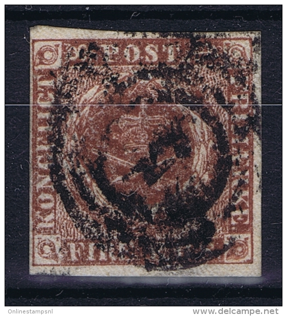 Danmark: 1851 Mi Nr 1 Yv Nr 2 Used - Gebruikt