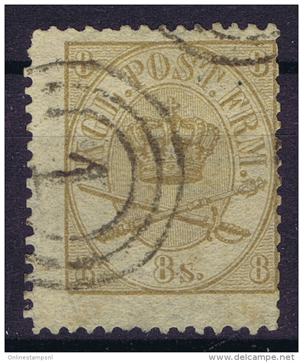 Danmark: 1864  Yv Nr 14 Mi Nr 14  Used   Cancel 33 With Watermark 1 - Used Stamps