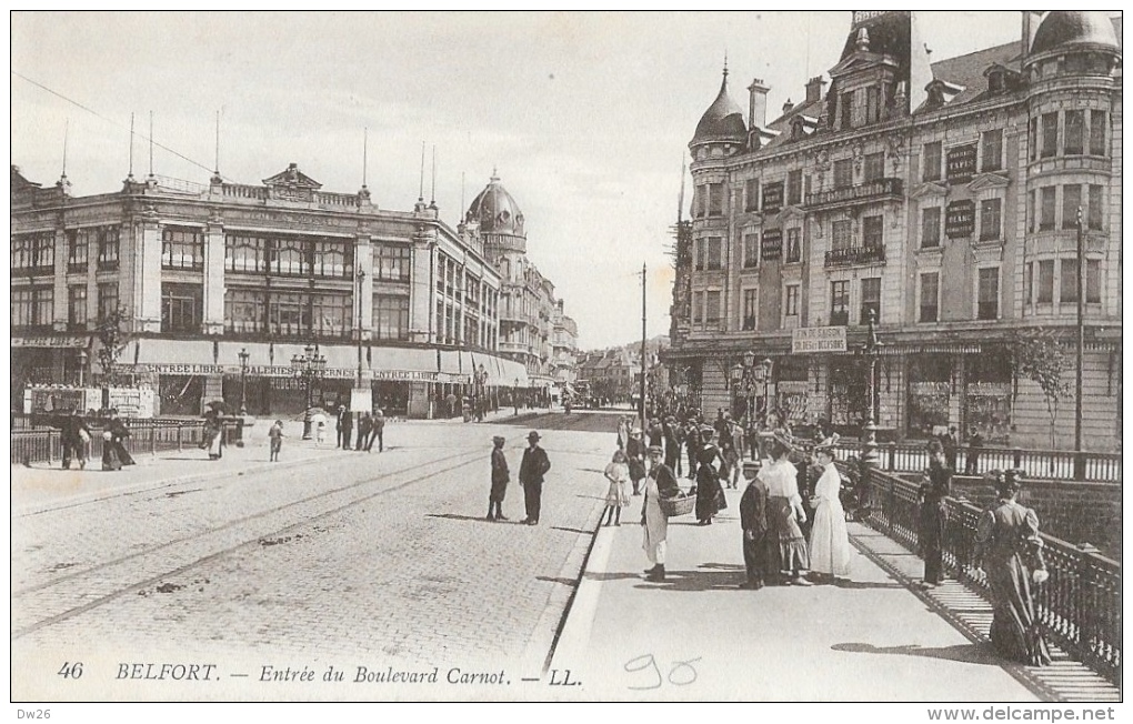 Belfort - Entrée Du Boulevard Carnot En 1915 - Carte LL - Belfort - Ville