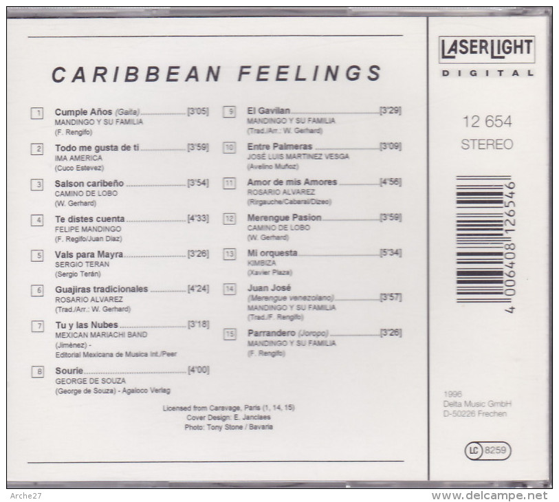 CD - CARIBBEAN FEELLINGS - Merengue Gaita Joropo - World Music