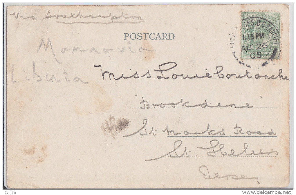 MONROVIA (Liberia) - CAPE PALMAS - Early Rppc Used In 1905 - Liberia