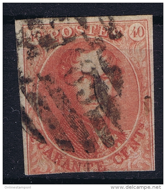 Belgium: 1861  OBP Nr 12  Used / Obl - 1858-1862 Médaillons (9/12)