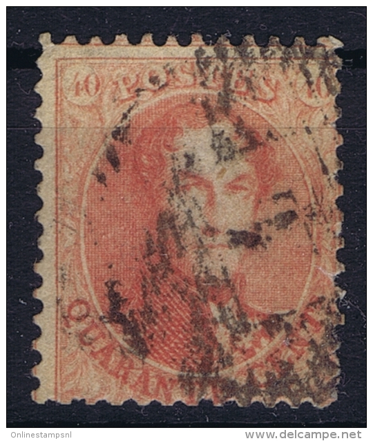 Belgium: 1863  OBP Nr 16  Used / Obl - 1863-1864 Médaillons (13/16)