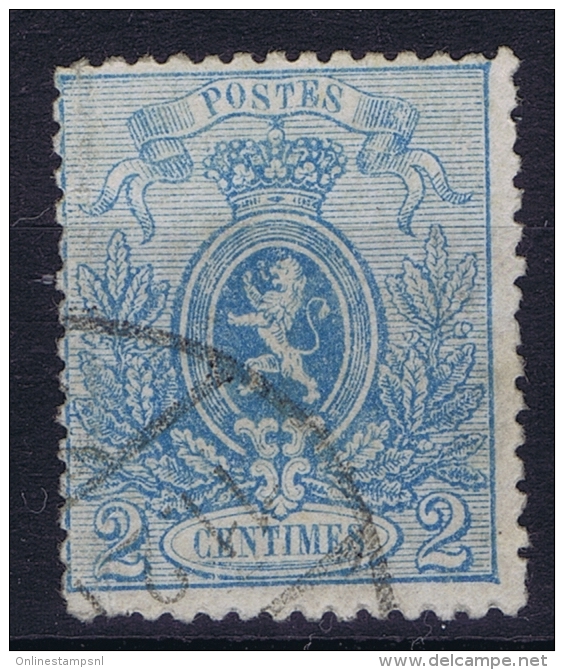 Belgium: 1866  OBP Nr 24 Used  Obl  Signed/ Signé/signiert/ Approvato - 1866-1867 Petit Lion (Kleiner Löwe)