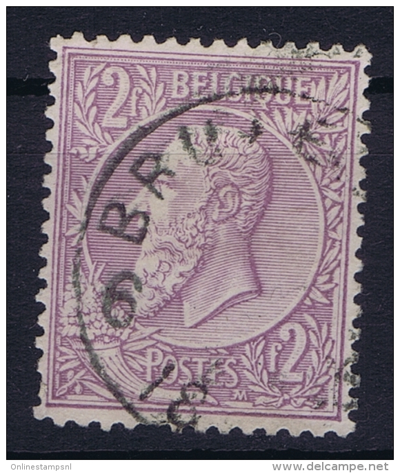 Belgium:   OBP Nr 52 Used Obl - 1884-1891 Leopold II