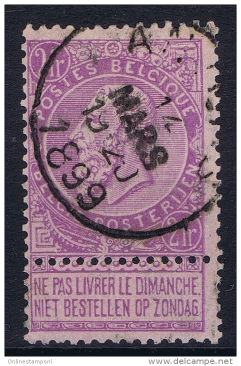 Belgium:   OBP Nr 66 Used Obl - 1893-1900 Schmaler Bart