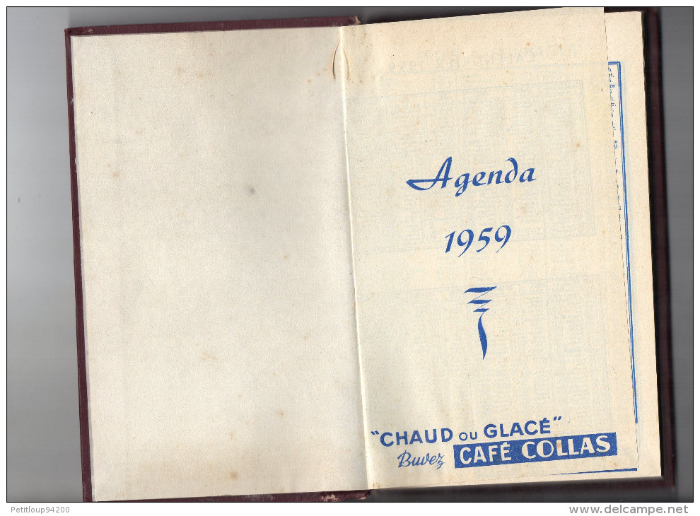 AGENDA  Compagnies Des Antilles  TOURS 1959 - Blanco Agenda