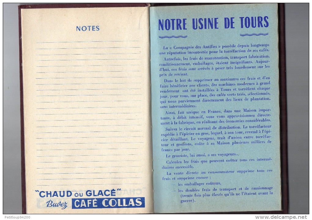 AGENDA  Compagnies des Antilles  TOURS 1959