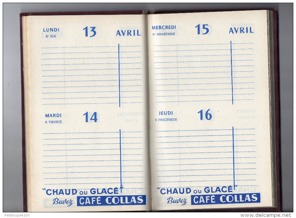 AGENDA  Compagnies des Antilles  TOURS 1959