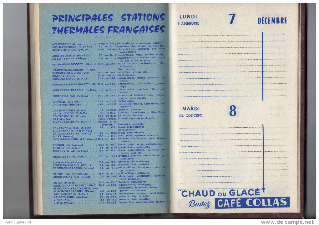 AGENDA  Compagnies des Antilles  TOURS 1959