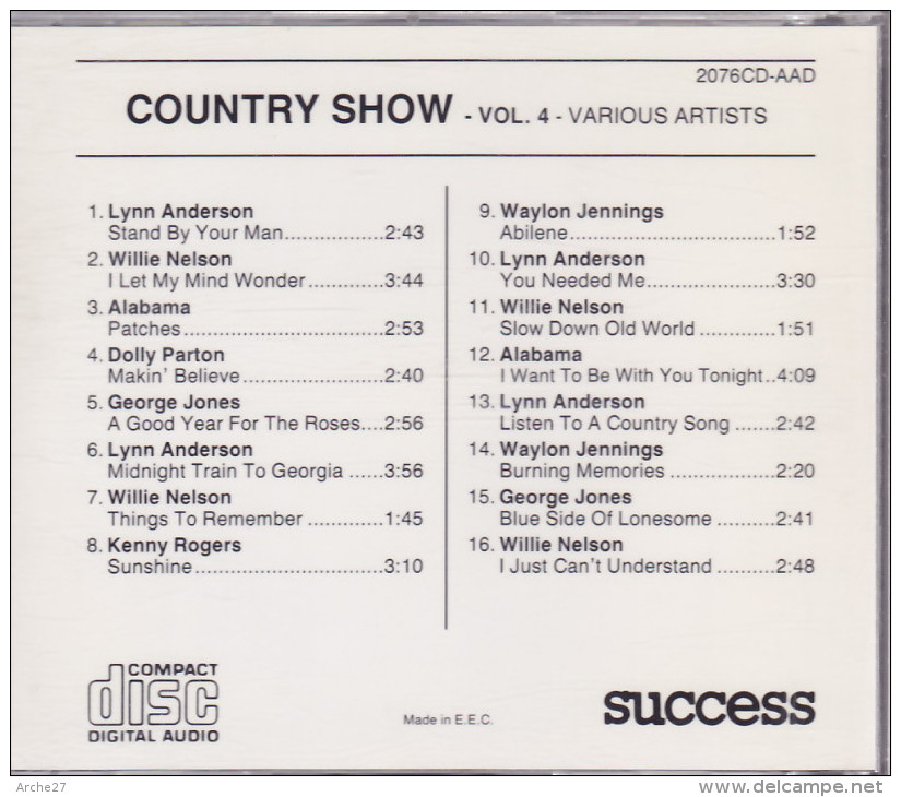 CD - COUNTRY SHOW - Volume 4 - Country & Folk