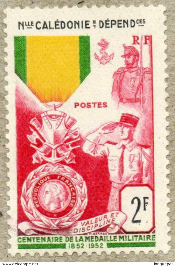 Nelle CALEDONIE : Centenaire De La Médaille Militaire Française  : Médaille Et Soldats - - Ungebraucht