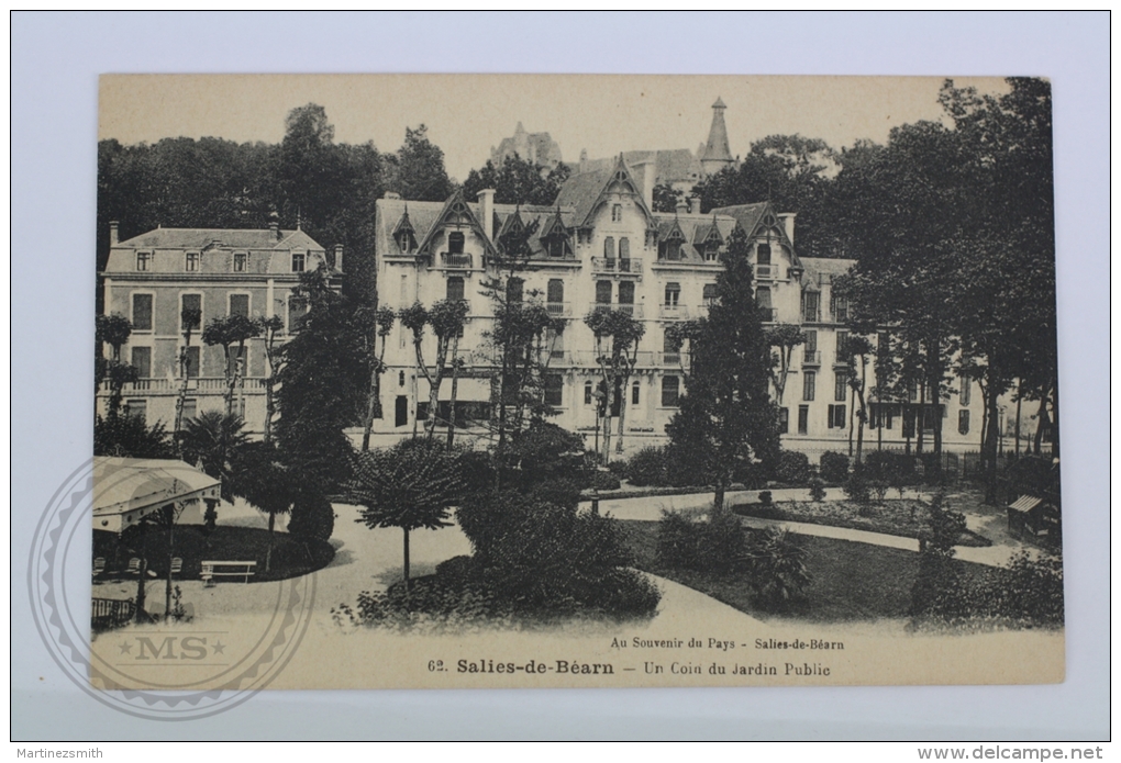 Old Postcard France, Salies De Bearn - Un Coin Du Jardin Public - Unposted - Salies De Bearn