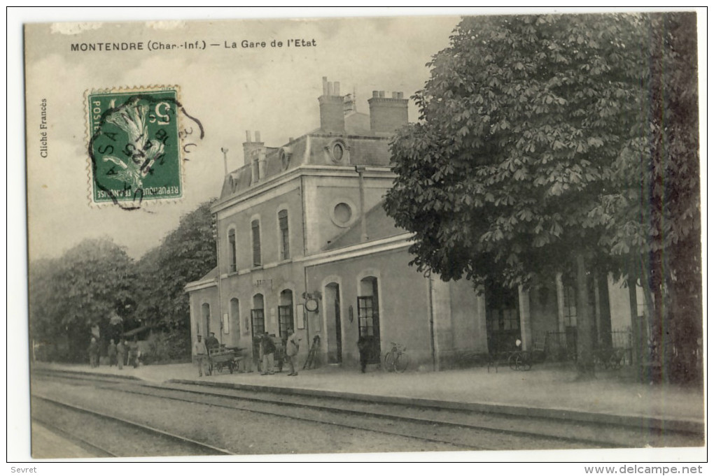 MONTENDRE. - La Gare De L'Etat - Montendre