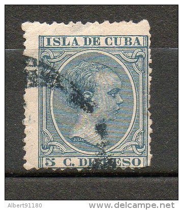 CUBA  Alfonso XII 1891-92  N°83 - Kuba (1874-1898)