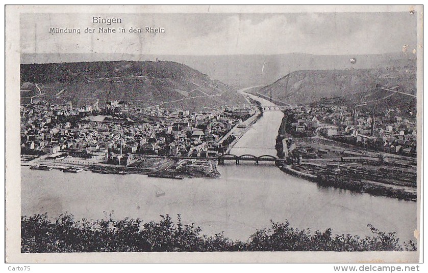 Allemagne -  Bingen - Panorama / Postmarked 1922 - Birkenfeld (Nahe)