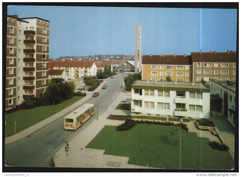 Salzgitter-sudstadt Mit Eichendorff Platz Und Dreifaltigkeitskirche-unused,perfect Shape-bus - Salzgitter