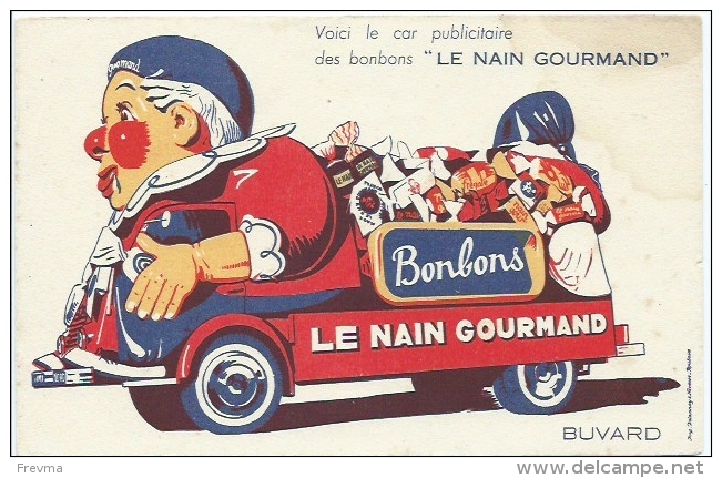 Buvard Le Nain Gourmand Bonbons - L