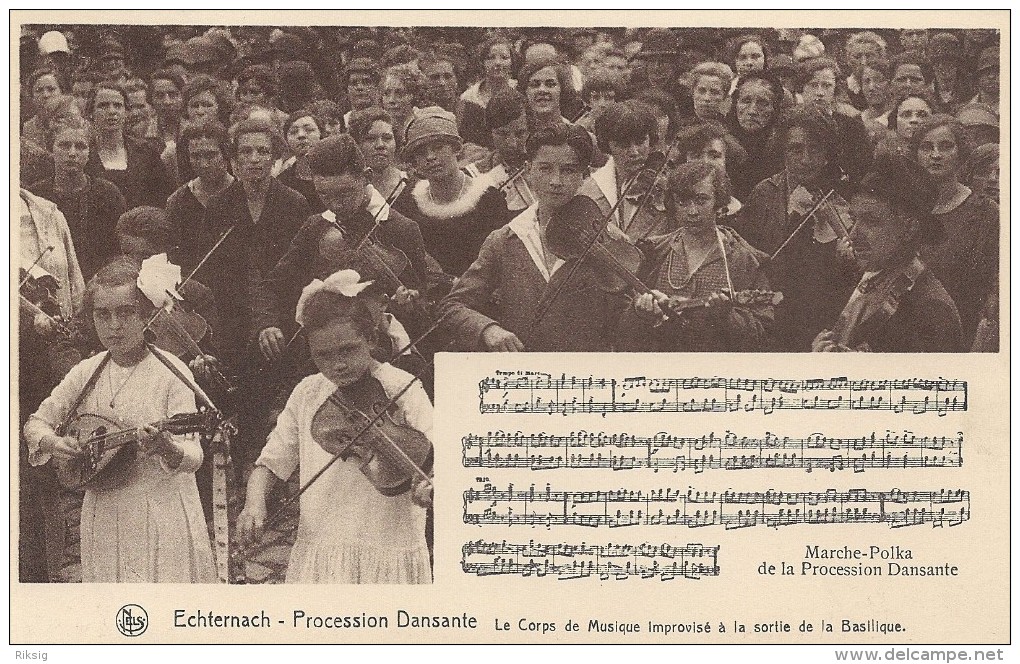 Echternach - Procession Dansante.   Le Corps De Musique Improvisé     Luxembourg.    S-1794 - Echternach