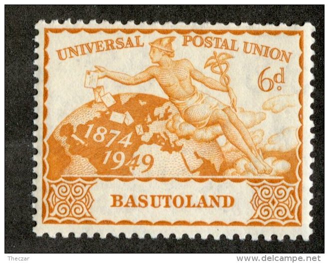 W2402  Basutoland 1949  Scott #43*  Offers Welcome! - 1933-1964 Kronenkolonie