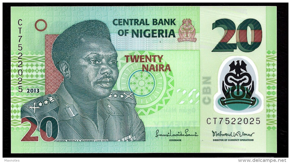 NIGERIA  :  20 Naira 2013  - POLYMER - UNC - Nigeria