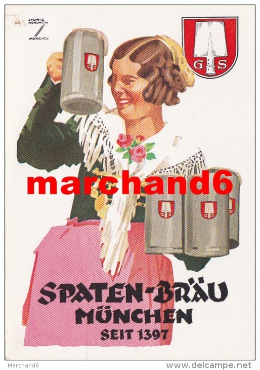 Publicité Spaten Braun Munchen Seit 1397 Agent Général Bière Pousset - Advertising