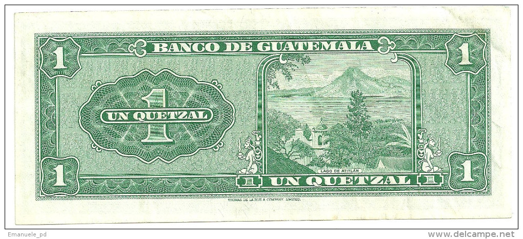 Guatemala 1 Quetzal 1969 XF- - Guatemala