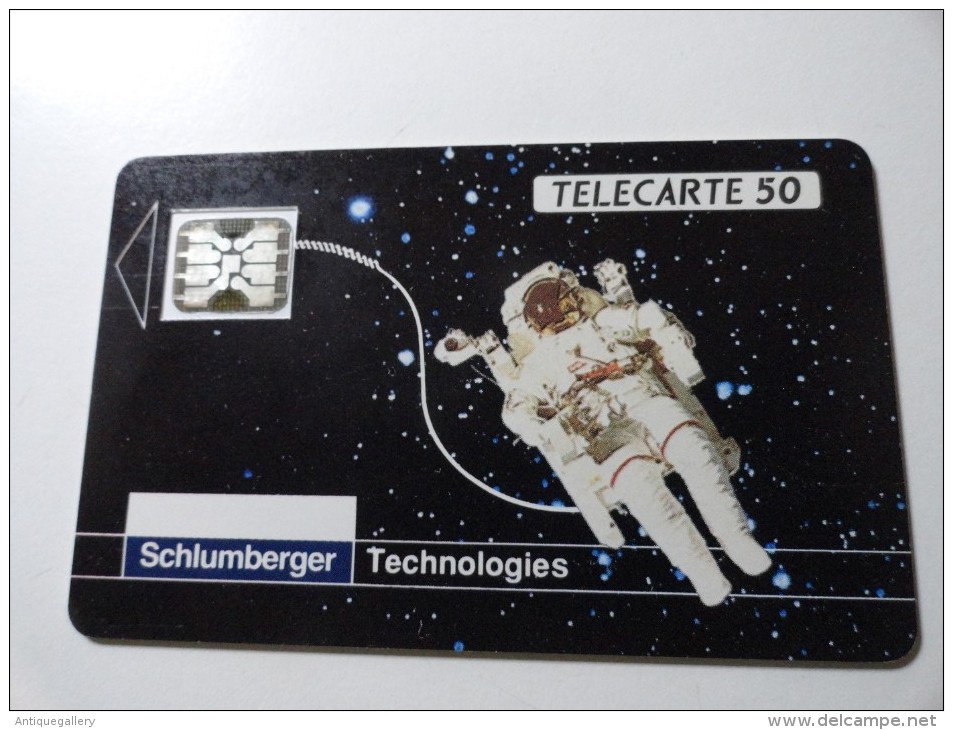 SCHLUMBERGER ASTRONAUTE PARTIALLY USED CARD REMAINS 18 UNITS - Telefoonkaarten Voor Particulieren