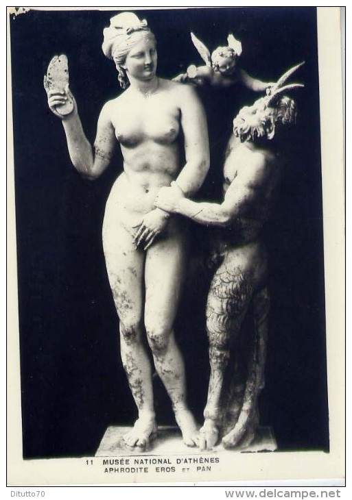 Athen - Musee National D'athenes - Aphrodite Eros Pan - Formato Grande Non Viaggiata - Grecia