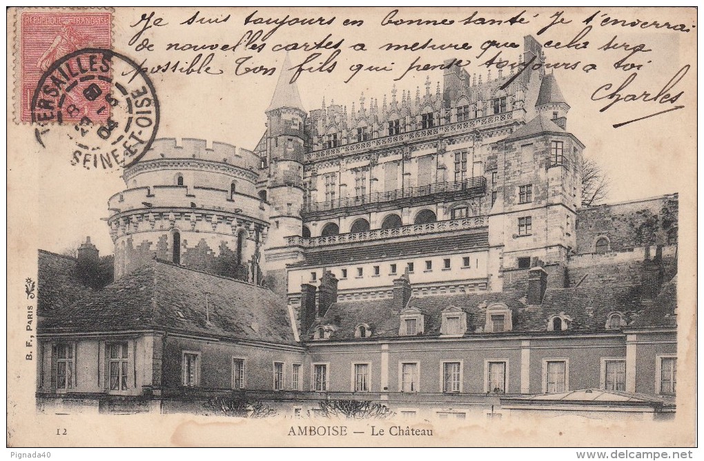 Cp , 37 , AMBOISE , Le Château - Amboise