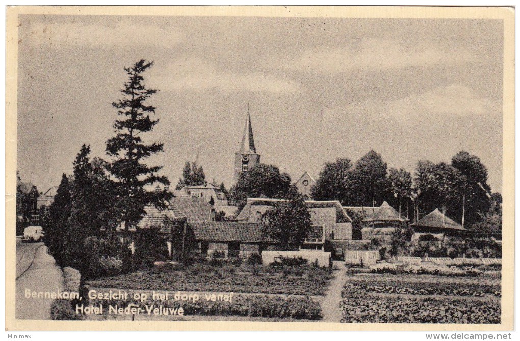 Bennekom - Gezicht Op Het Dorp Vanaf Hotel Neder-Veluwe - 1955 - Ede