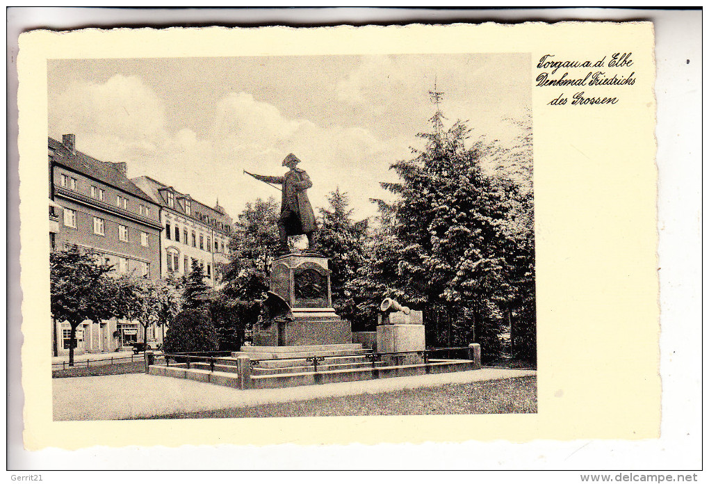 0-7290 TORGAU, Denkmal Friedrichs Des Grossen - Torgau