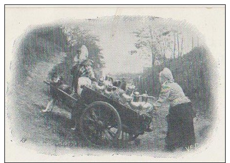 CPA BELGIQUE Laitières Flamandes Un Passage Difficile Voiture à Chien 1904 - Andere & Zonder Classificatie