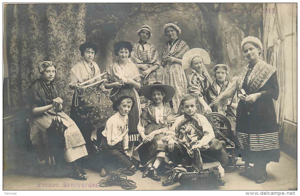 Costumes Savoyards 73 Savoie Haute Savoie  Carte Photo Vente Charité 1913 Tarentaise Maurienne Ramoneur - Other & Unclassified