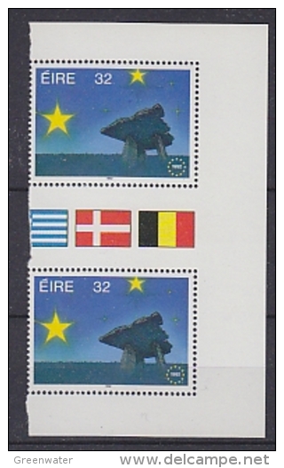 Ireland 1992 European Common Market 1v (pair, From Booklet Pane) ** Mnh (18419) - Neufs