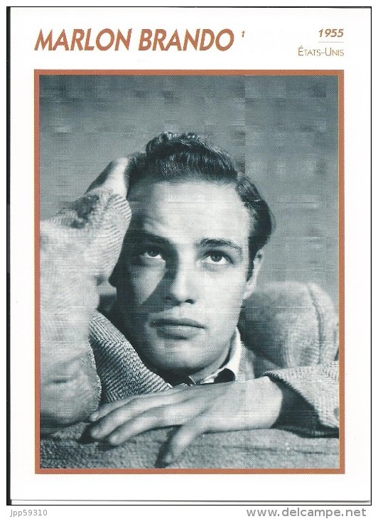 Marlon BRANDO  - Fiche Photo KOBALL COLLECTION - Otros