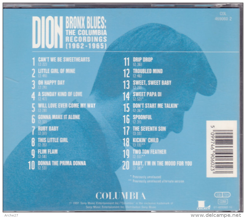 CD - DION - Bronx Blues - Rock