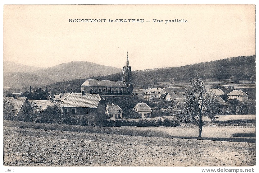 Rougemont Le Château Vue Partielle TTB écrite - Rougemont-le-Château