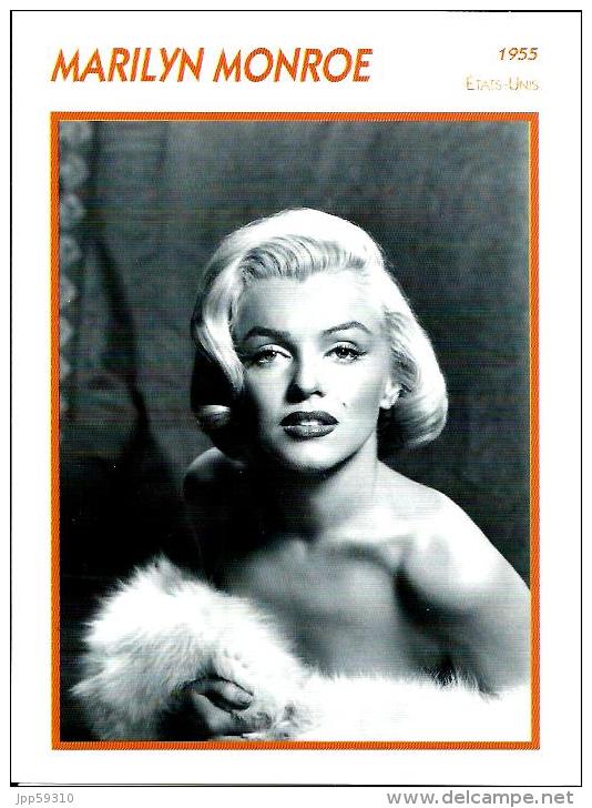 Marilyn MONROE - Fiche Photo KOBALL COLLECTION - Otros