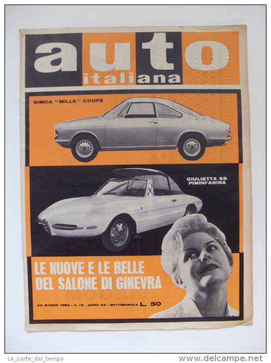 Rivista AUTO ITALIANA N°13 1962 - Motoren