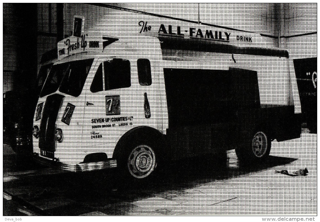 Postcard Commer Van Seven-Up Drink 1954 Commercial Motor Show 7 Up 7-Up Seddon - Trucks, Vans &  Lorries