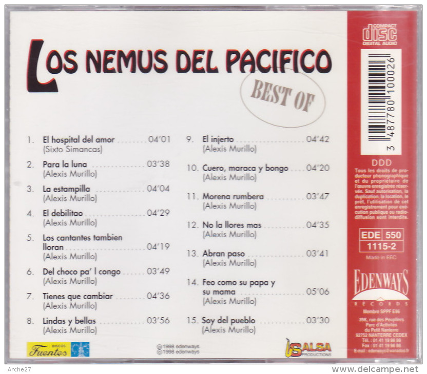 CD - LOS NEMUS DEL PACIFICO - Best Of - Wereldmuziek