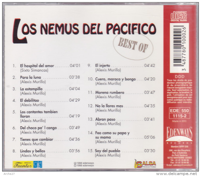 CD - LOS NEMUS DEL PACIFICO - Best Of - Musiques Du Monde