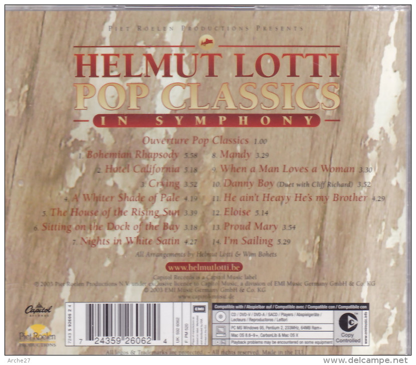 CD - HELMUT LOTTI - Pop Classic - Disco, Pop