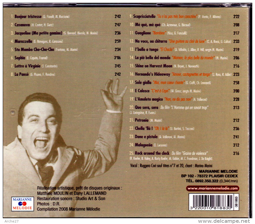 CD - MARINO MARINI Et Son Orchestre - Hit-Compilations