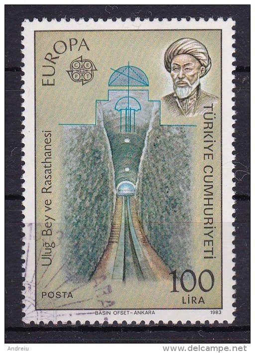 1983 Turkey Turquie  - Europa Cept Basin Ofset Ankara 1v, Technology , Construction, YV 2390 Mi  2632 Used Oblitere - Usados