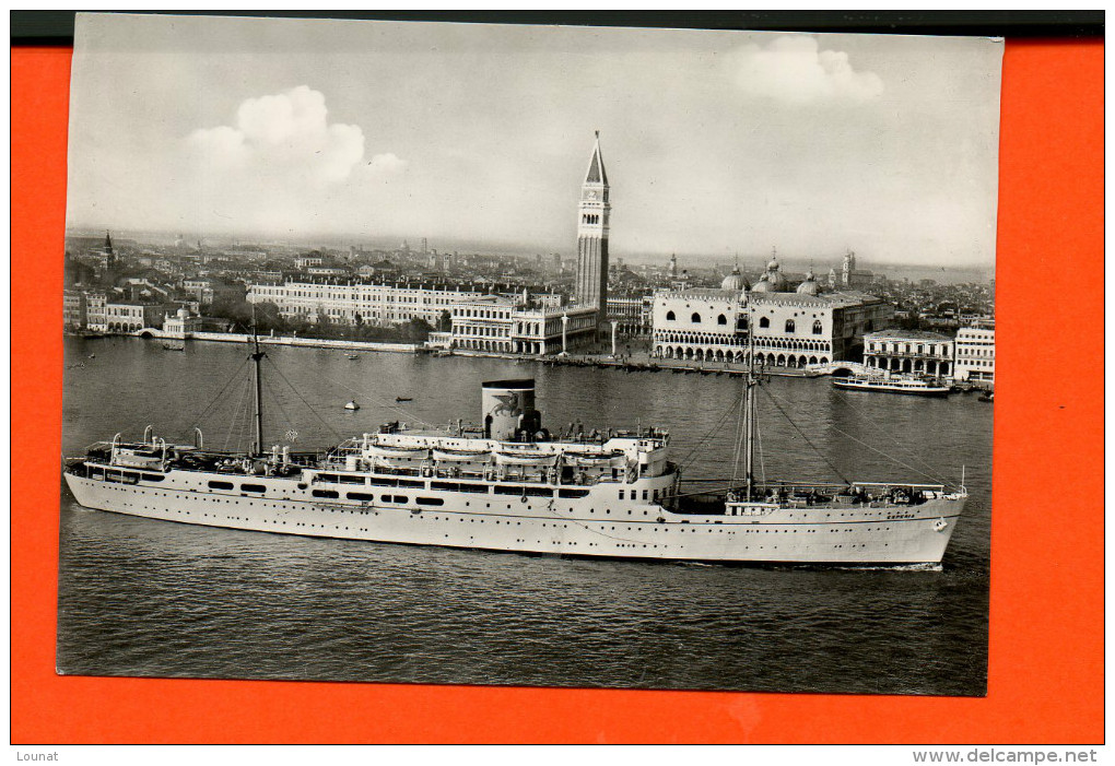 Paquebot ESPERIA  - Grand Express Italie- EGYPTE - "Adriatica" Société De Navigation - Steamers